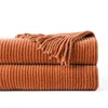 Couvertures Plaid jeter couverture pour canapé doux Chenille tricot hiver épaissir jette avec glands lit couvre-lit maison chambre décor