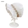 Cappelli Lovely Baby Lace Court Hat Princess Fashion Bonnet regolabile Estate per il campeggio all'aperto