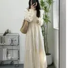 Casual Dresses Dress Women Velvet Thickened Autumn Winter 2022 French Temperament White Long-sleeved Knitted Long Skirt Female