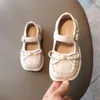 Sapatos planos crianças princesas meninas de soldagem de soldagem mole