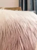 Kissen Cluxury Kissenbezug 50x50 cm Abdeckung K￼nstliches Pelz Pink grau blau orange Sofa Schlafzimmer Auto Weiche Heimdekoration