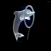 Night Lights Christmas Decorations for Home 2022 Nieuwste Dolphin Shape 3D LED -licht en Halloween -cadeau met 7 kleurenverandering