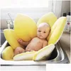 Baby Taps Playmates Geboren Bath Tub kussens voor bloeiende gootsteen Infant Douche Bloem Play Zonnebloem Huiskussenmat 210402 Drop Dhrty