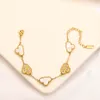 Bracciale a catena multicolore di lusso Designer Bracciale in oro 18 carati Braccialetti di fiori per coppie di amore di moda progettati per le donne Jew180G di alta qualità