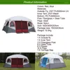 Tendas e abrigos Grande tenda de acampamento ao ar livre Big Family 8 10 12 Pessoas Cabine de Cabin Anti -UV Marquee à prova d'água