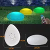 Ladung LED Outdoor Garten Leuchtende Kopfsteinpflaster Form Licht 16 Farben RGB Terrasse Landschaft Rasen Lampe Mit Fernbedienung