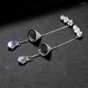 Boucles d'oreilles pendantes queue de poisson perle pour femmes cadeaux cristal cloche goutte 2022 bijoux fantaisie