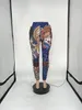 2023 quaste Cartoon Designer Hosen Frauen Casual Hohe Elestic Taille Lange Hose Weibliche Böden Freies Schiff