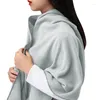 Scarves Winter Thick Warm Big Scarf Shawl Women Wraps Vintage Polar Fleece Windproof Solid