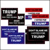 Banner Flags 11 Diseños 4X6Inch Trump 2024 Elección general de EE. UU. Pegatinas para el parachoques del automóvil Ventana de la casa Laptop Take America Back Decal Sti Otuyo