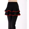 Stage Wear Latin Dance Skirt Women Yoga Pants Divided Milk Silk Fitness Square Clothing