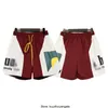 春の夏ファッションブランドRhude Men's Shorts Sunset Theme Colutful Contrast Elastast Sports Men and Women for Men and High Street Beach Pants最高品質