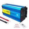 Pure Sinove Wave Power Falter 6000W Przetkanek DC 12V/24 V do AC 220V 50 Hz/60 Hz Wyświetlacz LED transformatora adaptera zdalnego sterowania