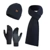 Scarves Hats scarves gloves wholesale winter warm thick men's and wo knitting beach hats sets wo outdoor