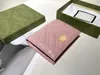 Women's mens Designer Wallets Marmont Five card compartments With box key wallet Card Holder Genuine Leather CardHolder Luxur204h