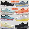 OG 운동화 Hoka One Clifton 8 운동화 여성 남성 탄소 x 2 운동 신발 충격 도로 패션 남성 여성 운동화