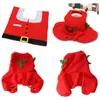 Toilet Seat Covers 3Pcs Merry Christmas Cover Water Absorption Set Bathroom Floor Carpets Decoration For Home