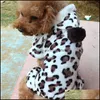 Dog Apparel Winter Pet Clothes Fashion Puppy Warm Coral Fleece Reindeer Snowflake Jacket Coat Hoodies Sxxl Dbc Drop Deliver Homefavor Dhhh9