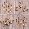Labret Lip Piercing Jewelry Bar Gold 100pcs/Lot Mix 7 Colors Steel Body Ring Labret Drop Drop