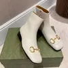 Botas de invierno de otoño zapatos diseñador de diseñador mujer gruesa sota bota de bota de vaca suave