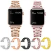 Luksusowy pasek diamentowy dla Apple Watch Band 49 mm Ultra 41mm 45 mm 40 mm 38 mm Lady Iwatch Serie