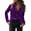 Women's Blouses & Shirts designer Spring and Autumn Pocket Top Solid Temperament Long Sleeve Single breasted Women DD2X