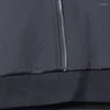 メンズパーカー冬のヨッシヨッシダークウィンドフーディー長いゆるいスリミングウェアの真ん中にあるハイネックのファッションスプリット