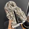 Scarves Hat Glove Set Scarf 2022 New Autumn ladi Luxury Cashmere Shawl Reversible Soft Fashion Warm Winter Women