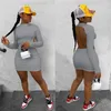 Casual Kleider BKLD 5 Farben Mode 2022 Herbst Langarm Rollkragen Kleid S-2XL Frauen Sexy Backless Bodycon Party Nachtclub Mini