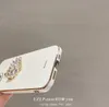 Electroplated rhine-diamond Swan Phone cases iPhone 14 13 Pro max 11 12 14plus x xr xs xsmax 7 8 plus a stylish and minimalist female case