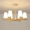 Taklampor modern matsal hängande lätt träglashorn levande hängslampa sovrum el ljuskronor fixturer