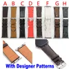 Top Designer Luxury L Flower Straps Gift Watchbands for Apple Watch Band 42mm 38mm 40mm 44mm 45mm iwatch 8 7 6 5 4 bands Leather Bracelet Fashion Wristband Print Stripes