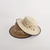 Cappelli a tesa larga Summer Women's Boater Beach Hat Side Female Casual Panama Lady Classic Flat Bowknot Sun Fedroas