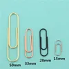 Golden Colors 15/28/33/50mm Size Accessories Paper Clips Notebook Memo Pad Paperclips Student Office Supplies Stationary