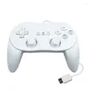 Controladores de juego 2022 Blanco/Negro Controlador con cable clásico Gaming Pro Remote Gamepad para Wii