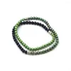 Strandf￤rgad magnetpotatisp￤rlarmband 6-8 mm n￤ra runda s￶tvattenp￤rlor handgjorda diy kvinnor smycken parti levande g￥va pb271