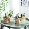 Decorative Flowers Creative Table Potted Plants Mini Cactus Artificial Ornaments Love Cute Plant Decorations