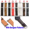 Top Designer Straps Gift Watchbands pour Apple Watch Band 45mm 42mm 38mm 40mm 44mm bandes Bracelet en cuir Bracelet Fashion L Flower White Square Wristband iwatch 8 7 6 5 4 SE