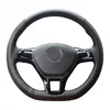 Customized Car Steering Wheel Cover Cowhide Leather Original Steering Wheel Braid For Volkswagen Golf 7 Mk7 New Polo Passat B8