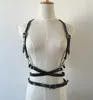 Belts Fashion Three Layers Faux Leather Material Harness Shoulder Wraped Waist Straps Suclpting Belt Punk Harajuku Garters