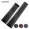 Jawoder Watch Bands 22 mm 24 mm czarny brązowe niebieskie linie krokodyli oryginalny skórzany pasek z zapięciem na narzędzia Breitling 718p 732p 760266U