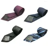 Bow Ties Shanh Zun Polyester Textil Män slipsar Solid Color Neck For Men 4 Färger att välja