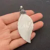 Charms Natural Shell Pendant Collier Diy Bijoux Fabrication de feuilles Forme Fresh Eaux-Roines Designer en gros