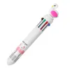 Lats 10 Color Ballpoint Pen Cute Cartoon Multicolor Press School School Detive Schoolies الطالب قرطاسية القرطاسية Kawaii