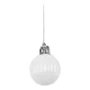 Christmas Decorations 48pcs White Plastic Balls Ornament 3cm Hang Pendant Ball Indoor Year Xmas Tree Decor Home Decoration B