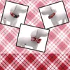 Dog Collars Red Plaid Cotton Fabric Collar And Leash Set With Bow Tie For Big Small Metal Buckle Pet Accessories