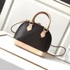 Quality Designer Leather Women shoulder bag handbag tote cross messenger bag alma classic flower checked damier300G
