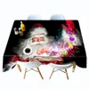 Tafelkast kerst tafelkleed Santa Claus Holiday Party Decoratiepatroon Manteles de Mesa rechthoekig anti-vlek Antependium