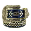 22023 Fashion Green Designer Bb Simon Belts for Men Women Shiny diamond belt Black Blue white multicolour with bling rhinestones as birthday Christmas giftg