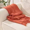 Cobertores Dimi Cobertor com borla para a cama Sofá xadrez tricotado arremesso de diamante confortável texturizada decorativa texturizada